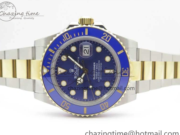 YG SS Maker LB Dial 126613 41mm Blue SS Bracelet Edition YG Best BP on Submariner 0108